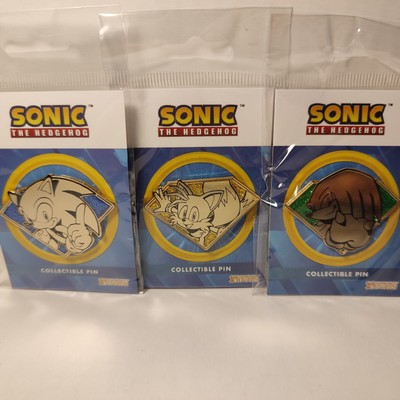 Sonic The Hedgehog Tails And Knuckles Enamel Pins Lot Official Collectible Set