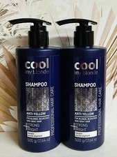 2-Pack Cool My Blonde ~ Anti-Yellow Shampoo with Keratin & Purple Pigment 17.6oz