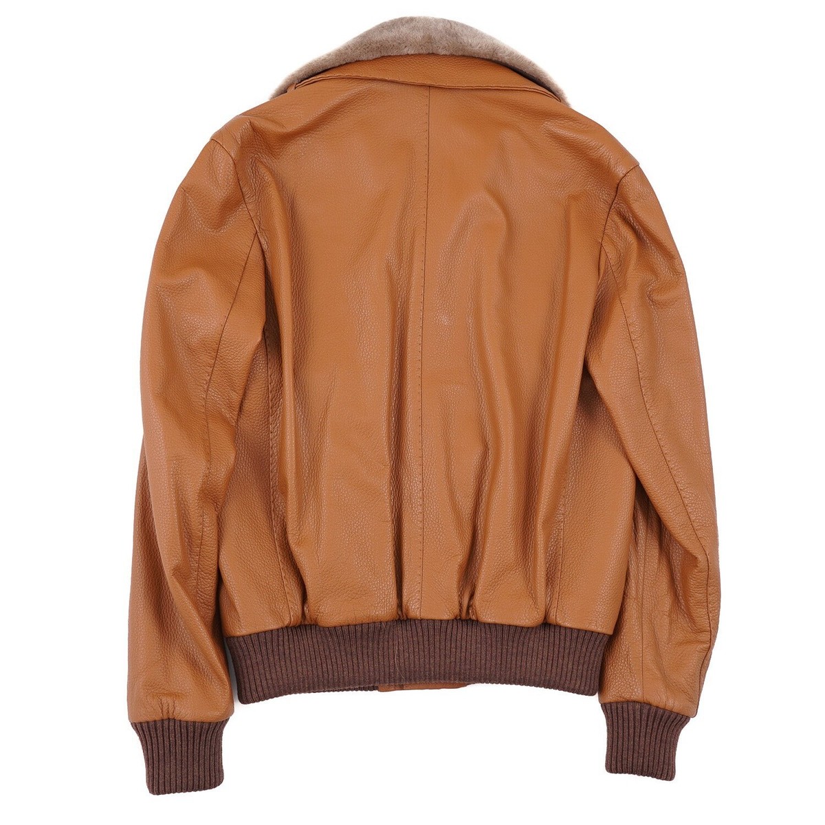 Rifugio Napoli Handmade Deerskin Leather Jacket with Beaver Fur