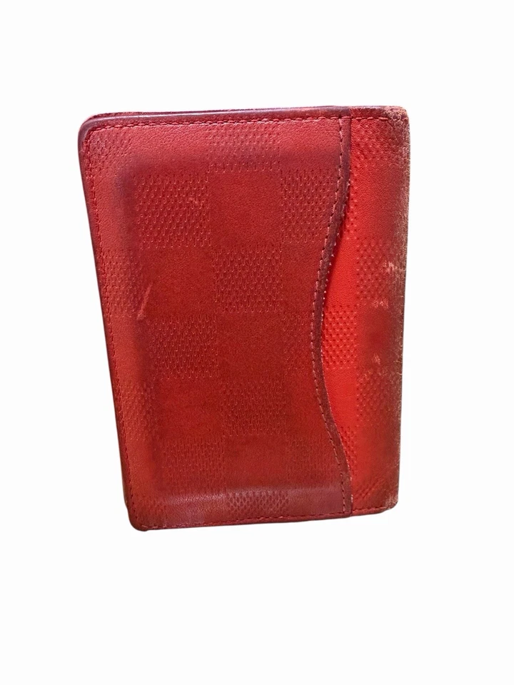 Louis Vuitton Neón Damier Infini Organizador de Bolsillo Rojo Naranja Foto 2 de 4