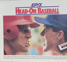 Vintage 1988 Epyx Head-On Baseball Board Game Cassette