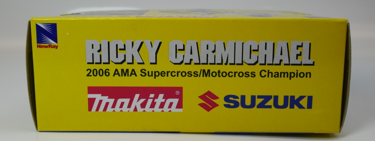 New-Ray Makita Suzuki Ricky Carmichael #4 2006 Motocross Diecast w