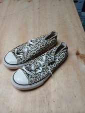 Converse All Star Cheetah Print Youth Size 2