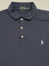 RALPH LAUREN POLO SHIRT Size XL Men s Custom Slim Fit Navy - See Desc