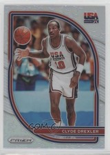 2020-21 Panini Prizm USA Basketball Silver Prizm Clyde Drexler #6 HOF 14ep
