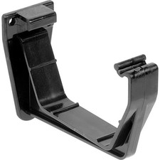 114mm Square Line Gutter Fascia Bracket PVC Support Clip Black