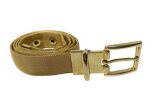 Century Canada Mid Century Gold Metal Skinny Ornate belt Fits 31.5 - 35" Fashion