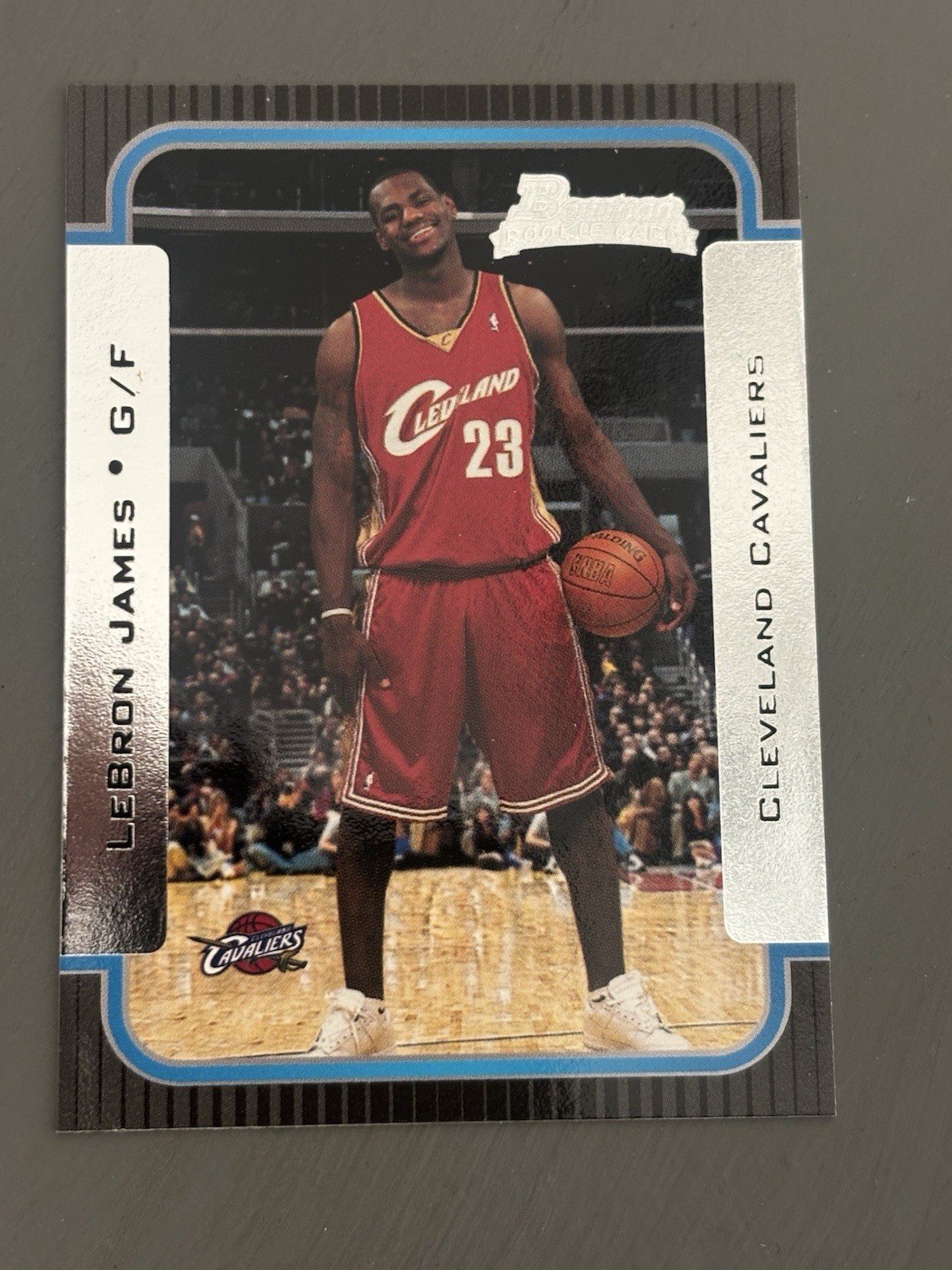 LeBron James Bowman 2003 RC Chrome # 123 Cleveland Cavaliers LA Lakers Topps