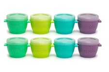 Snap  Go Baby Food Storage Containers  8 Pack 4 oz, Stackable Freezer Conta...