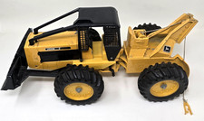 Vintage John Deere Log Skidder Toy Yellow Ertle Stock # 590 Boom w/ Winch