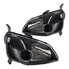 Headlight Assembly Fit For 2001-2003 Honda Civic Halogen Black Housing Clear NEW