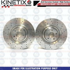 F�R BMW 750d 750i 760i F01 F02 F03 F04 KREUZ GELOCHT BREMSSCHEIBEN HINTEN PAAR 370mm