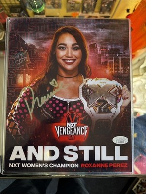 Roxanne Perez signed 8x10 Foto original Autogramm JSA COA WWE NXT Champion