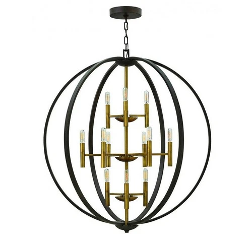 Hinkley 3469SB 41" 12-Light Orb Chandelier in Spanish Bronze - Picture 2 of 2