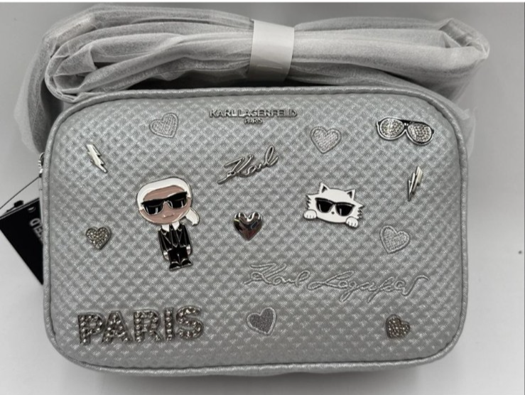 KARL LAGERFELD MAYBELLE BAG (LH4EU9BJ)SILVER | eBay