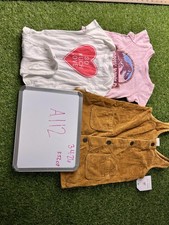 Jumping Beans Girls 18M - Pink  White Tops with Brown Corduroy Dress Lot