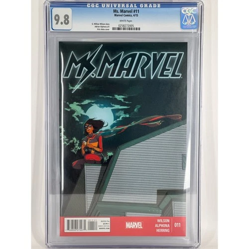 Ms. MARVEL #11 : High-Grade 9.8 CGC. Kris Anna Cover. Avengers Comic Book Movie