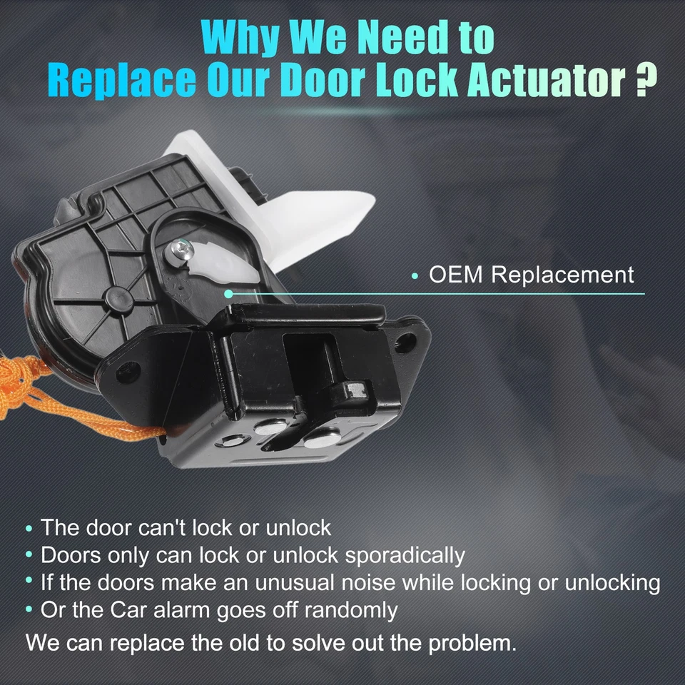 Pieza de 1 actuador de cerradura de puerta de puerta levadiza trasera apto para Toyota Land Cruiser 08-11 Foto 3 de 4