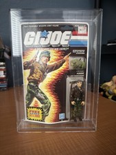 GI Joe Hawk Commander v2 Battle Ribbon MOC with Acrylic Case 1985 Hasbro