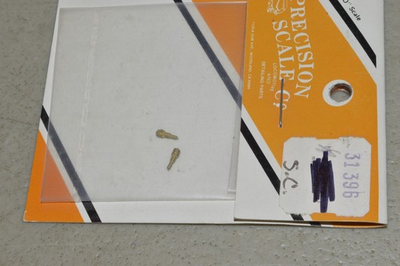 #ad HO steam locomotive PARTS brass Precision Scale Co 31396 muffled pop valves 2 $3.00