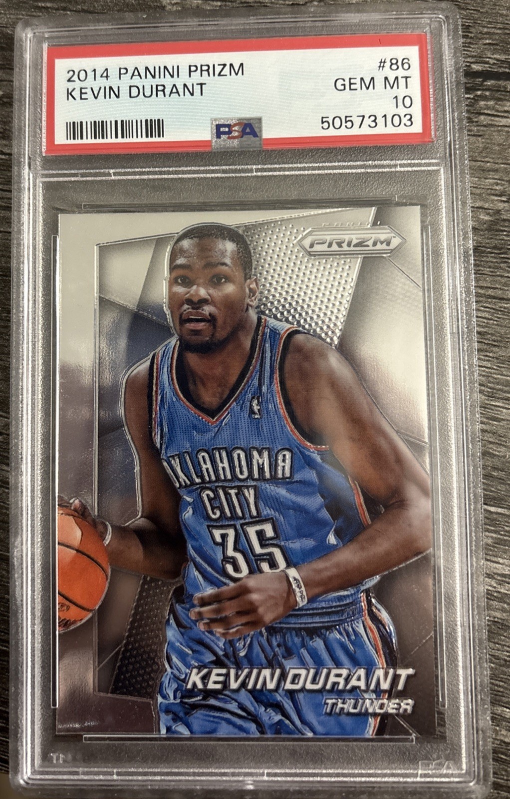 2014 PANINI PRIZM KEVIN DURANT PSA 10