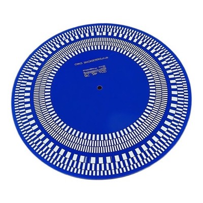 Für LP Plattenspieler Speed Calibration Disc weiß für Acryl 32cm x 32cm x 0,5
