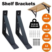 Heavy Duty Shelf Brackets Cast Iron L Shaped Floating Shelves Wall Mount Support