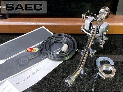 SAEC WE-308SX Tonearm Phono Cable Accessories Set Excellent Condition NOS Tested
