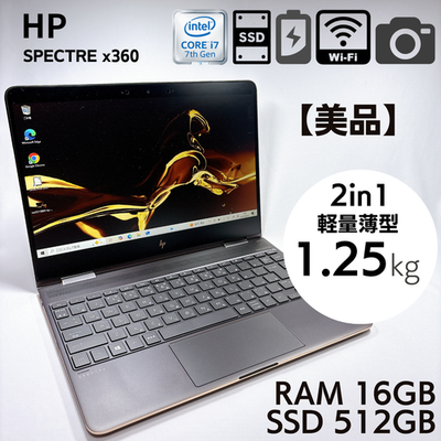 HP Spectre x360 13-ac0xx Core i7 16GB RAM 1TB SSD 13.3