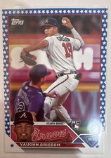 2023 Topps Complete Set - Vaughn Grissom #275 Blue Star /299 (RC)
