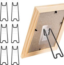 6 PCS Adjustable Metal Picture Frame Easel Backs, Self Adhesive Photo Frame Stan