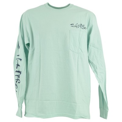 Salt Life 4-Rad Angel Outdoor Grünes Langärmeliges Rundhals T-Shirt