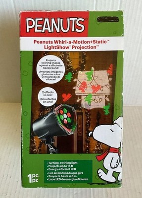 Peanuts Light Show Projection Whirl A Motion Projector Gemmy Christmas NEW