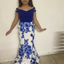 SOCIAL CODE Two Piece Top and Bottom Prom Dress Size 1 NWT MSRP $169