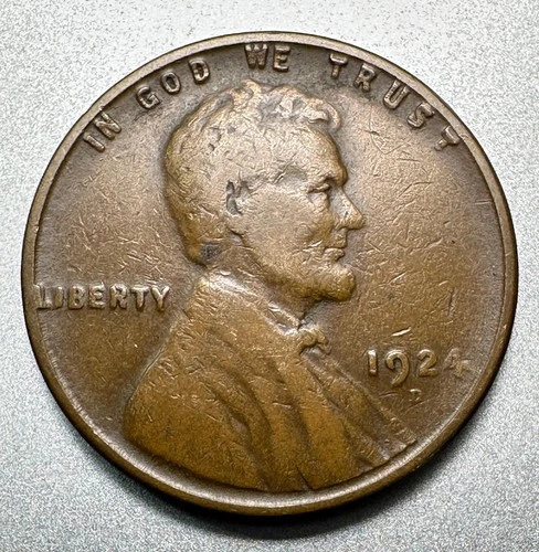 1924-D  LINCOLN CENT  VG   KEY DATE  #1883