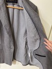 Zara Basic Women Gray Linen Tailored Blazer Suit Jacket Lined sz M — photo 4
