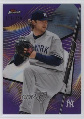 2020 Topps Finest Purple Refractor 119/250 Gerrit Cole #59 6o3