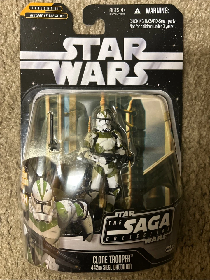 Star Wars:  Saga- 442nd Clone Troopers, Firespeeder Pilot & C-3PO Figures  LOT 3 - Image 2 of 4