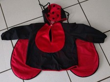 Kostüm Marienkäfer Kinder Fasching  Gr 104 Oberteil Mit Kapuze