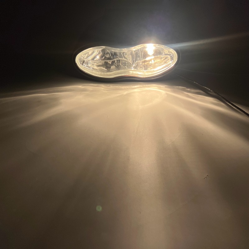 Chrome Dual Wave Headlight Headlamp For Harley Chopper Bobber Cafe Racer Custom