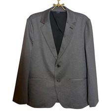 Mizzen Main Mens Size Medium Grey Herringbone Blazer Sport Coat Jacket