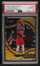 2020 Panini Select Courtside Gold Wave Prizm CJ McCollum #238 PSA 10 GEM MT 00ur