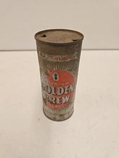Vintage Grace Bros Santa Rosa Golden Brew Lager Half Quart Flat Top Beer Can