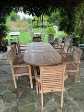 Teak garden furniture, benches, table sets, coffee tables, ect.