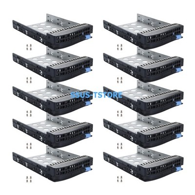 Lot of 10, Supermicro 3.5'' Hard Drive Caddy 01-SC93301-XX00C104 with Screws