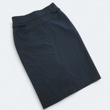 Worthington Black straid midi skirt with decorative pleats Size 6