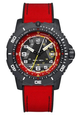 LUMINOX Herren-Armbanduhr Ice-SAR Rot/Schwarz LE XL.1095