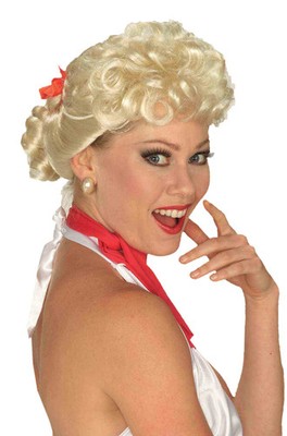 Brand New Vintage Retro 50's Housewife Adult Wig (Blonde)