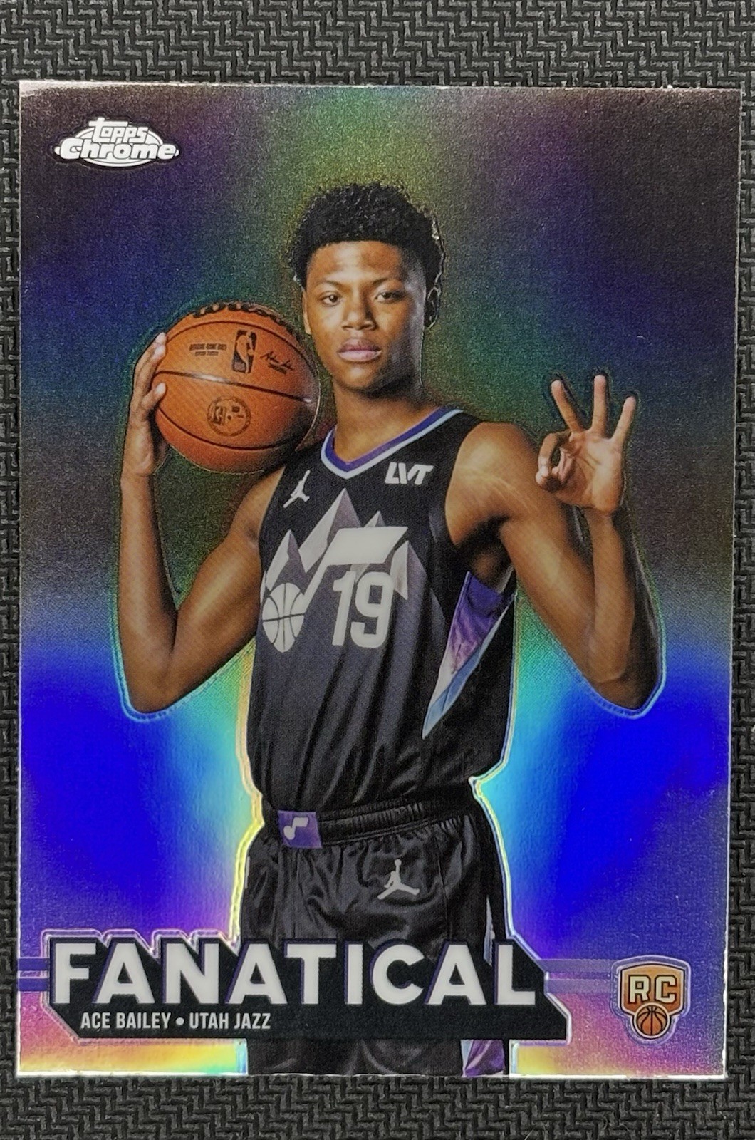 2025-26 Topps Chrome Ace Bailey Fanatical RC Rookie SSP #FAN-25 Jazz