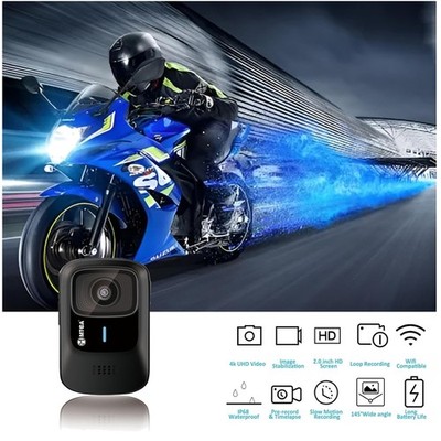 4K Action Camera - Waterproof Sports Cam, WiFi, Helmet Mount